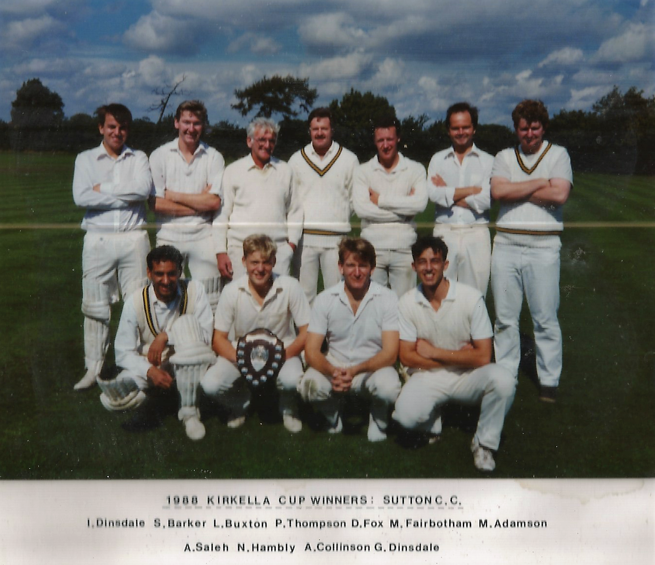 Kirkella Cup Wining Team Photo 1988